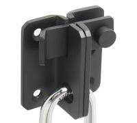 Verrou de porte d'armoire en acier inoxydable, installation sans perçage, verrouillage de sécurité pour tiroirs et armoires, loquet anti-violence noir robuste