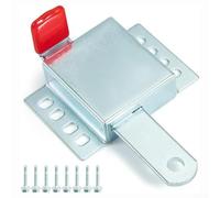 Verrou de porte de garage robuste avec construction en acier pour une sécurité accrue et une résistance à la rouille, convient pour une installation latérale gauche ou droite