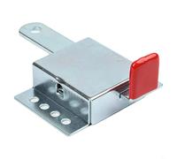 Verrou de porte de garage robuste en acier offrant une forte protection contre la rupture d'agat, dispose d'une hauteur gauche et droite, comprend des vis de montage pour plus de stabilité