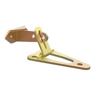 Verrou de porte de garage - Serrure de garage en acier galvanisé, barre pivotante robuste à 90 degrés avec ancrage au sol et au mur