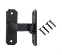 Verrou de porte de grange en acier inoxydable 90 degrés 10 x 10 x 3 cm avec loquet à boulon coulissant pour porte coulissante, tiroir de cuisine, porte pour animaux domestiques