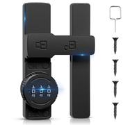 MSR Verrou de porte de grange – Loquet à rabat 180° à deux volets pour portes coulissantes