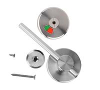 Verrou de Porte de Salle de Bain, Indicateur de Verrouillage de Porte Vacant/Engagé, Loquet Alliage de Zinc et Acier Inoxydable Indiquant le pêne Dormant pour Toilettes Publiques WC