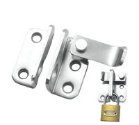 Verrou de porte de sécurité - de sécurité en acier inoxydable, verrouillage et déverrouillage en un seul pour portes coulissantes, portes d'armoire, portes d'armoire