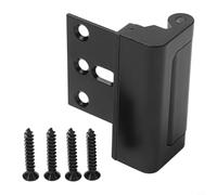 Verrou de porte de sécurité domestique avec vis en acier inoxydable de 7,6 cm, loquet pivotant vers l'intérieur pour la sécurité des enfants, renfort de quincaillerie de porte en métal pour portes