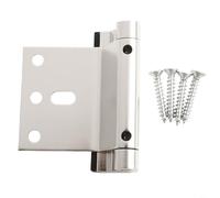 Verrou de porte de sécurité pour enfants avec renforts et vis robustes pour la tranquillité d'esprit (argent)