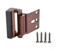 Verrou de porte de sécurité pour enfants avec renforts et vis robustes pour la tranquillité d'esprit (marron)