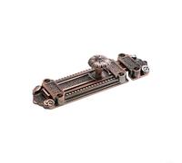 Verrou de porte de sécurité pour fenêtres et portes en alliage de zinc avec style vintage pour la protection de la vie privée (rouge ancien)