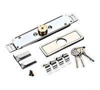 Verrou de porte de volet roulant en fer avec croix de sécurité pour magasin | Lot de 4 verrous de porte pour volet roulant en croix et bas ouvert en fer, protection antivol