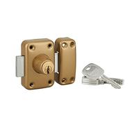 Verrou de Porte d'Entrée Vitrée ADRIATIC - Double Cylindre à Goupilles 45mm - Plusieurs Protections de Sécurité - 4 Clés et Carte de Propriété - Made in France - Finition Dorée - THIRARD