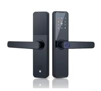 Verrou de porte électronique avec technologie avancée d'empreintes digitales, pour intégration de l'application Tuya et double protection (WiFi)