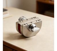 Verrou de porte électronique intelligent en verre à empreintes digitales - Système de contrôle de sécurité en acier inoxydable avec e secours mécanique pour la maison, le bureau, le magasin (A)