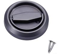 Verrou de porte en acier inoxydable 304 avec poignée de traction encastrée dissimulée et serrure à bille fiable pour une utilisation contemporaine de porte intérieure (anneau de traction gris)