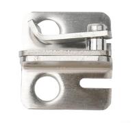 Verrou de porte en acier inoxydable pour armoire, tiroir et armoire - Installation sans perforation, moraillon anti-violence BRAC (petit droit)