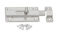 Verrou de porte en acier inoxydable pour sécuriser votre espace avec un mécanisme de loquet coulissant robuste (10,2 cm)