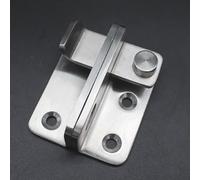 Verrou de porte en acier inoxydable, sans perçage, serrure d'armoire pour la sécurité des tiroirs, anti-violence, anti-explosion, finition brossée, petite taille gauche