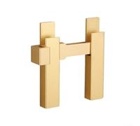 Verrou de porte en alliage d'aluminium à 180 degrés pour portes d'armoire et de portail avec finition mate qui offre une sécurité fiable et une résistance à l'usure quotidienne (doré, pas de