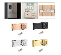 Verrou de porte en alliage de zinc avec mot de passe facile à réinitialiser pour armoire, réfrigérateur, clôture de sécurité