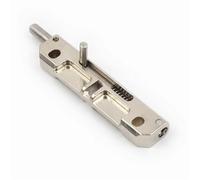 Verrou de porte encastré symétrique gauche et droite, 2,9 pouces, verrou de sécurité à levier, verrou coulissant, 1 pièce(Black-Left)