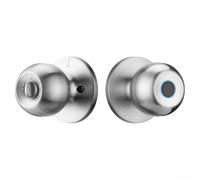 Verrou de porte intelligent à empreintes digitales en acier inoxydable en forme de boule pour appartement, bureau, chambre en bois, solution sécurisée (B)