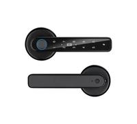 Verrou de porte intelligent anti-regard, serrure de porte électronique numérique TTLOCK APP Contrôle Type-C Charge d'urgence pour la maison et le bureau Portes en verre