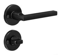 Verrou de porte invisible en alliage de zinc avec poignée moderne, mécanisme de torsion lisse pour l'intimité intérieure dans la chambre ou le salon, portes en bois, résistant à la rouille et facile à