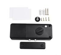 Verrou de porte invisible intelligent pour porte en bois avec application Tuya, carte et options de déverrouillage, verrouillage automatique du capteur dans un rayon de 6 cm, convient aux portes