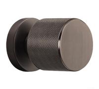 Verrou de porte invisible pour portes intérieures en bois avec rotation silencieuse d'un seul côté (gris acier)