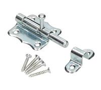 Verrou de porte - KOTARBAU - Pêne coulissant - Acier robuste - Montage rapide - Argent 40 mm