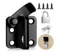 Verrou de porte, loquet rabattable pour abri de jardin, verrous de porte Blackgate pour portails en bois, boulons de porte ouverte à gauche pour salle de bain, placard, fenêtre, grange, garage, abri