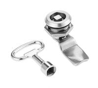 Verrou de porte multifonctions électrique Serrure de meuble Poubelle ascenseur Triangle rond hexagonale Verrou à came et un Core Lock Four Corner Argenté