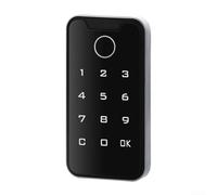 Verrou de porte numérique sans vec trois options de déverrouillage, y compris broche et carte pour bureau, salle de sport, armoire à domicile, design sécurisé anti-regard (D)