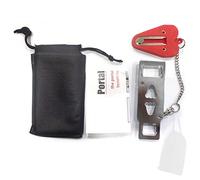 Verrou de porte portable compatible, serrure de voyage, convient pour la famille, les voyages, l'hôtel, la location, l'appartement, offre une protection supplémentaire pour les portes et les fenêtres