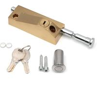 Verrou de porte portable - Loquet à ressort pivotant robuste avec insert antivol, boucle résistante à la corrosion pour montage au sol ou en surface (taille : C)