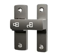 Verrou de porte portable robuste à 180 degrés - Accessoire d'installation facile pour hôtel, salle de bain, garages et armoires, serrure de porte de garage