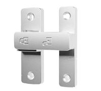 Verrou de porte portable robuste à 180 degrés - Accessoire d'installation facile pour hôtel, salle de bain, garages et armoires, serrure de porte de garage