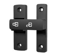 Verrou de porte portable robuste à 180 degrés - Accessoire d'installation facile pour hôtel, salle de bain, garages et armoires, serrure de porte de garage