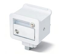 Verrou de Porte pour Camping - Car, Nylon Zinc Alliage, Acier Galvanisé, Durable et Fiable - Réponse Rapide, Installation Facile pour Remorques de Voyage et Fourgonnettes (Blanche)