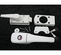 Verrou de porte pour caravane, camping-car, bateau, système FF, blanc complet