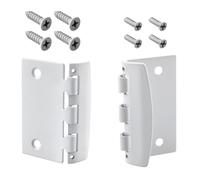 Verrou de porte rabattable réversible pour Prime-Line U 9888 - Acier blanc - Sécurité enfant