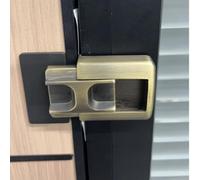 Verrou de porte renforcé en alliage de zinc offrant une fermeture sécurisée et des caractéristiques de sécurité enfant pour les portes à ouverture vers l'intérieur dans les environnements résidentiels