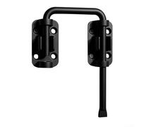 Verrou de porte robuste en acier inoxydable avec vis d'installation sécurisée pour une meilleure protection des portes d'armoire et portes de salle de bain (noir)