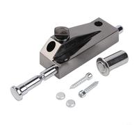 Verrou de porte sécurisé avec loquet de verrouillage pour portes en verre et portes encadrées offrant un mécanisme de verrouillage fiable et une utilisation durable (noir)