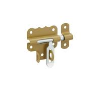Verrou de porte, targette porte cadenas 50 mm, bronze