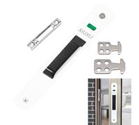 Verrou de Porte,Verrou Baie Coulissante,Porte Coulissante Fenêtre Crochet Serrure Porte Mobile Moderne Simple Face Serrure pour La Maison (28MM Blanc)