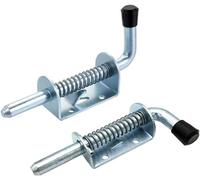 Verrou de porte - WENDD - Lot de 2 - Fer galvanisé - Zingué - Ø10 mm