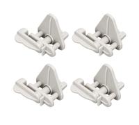 Verrou de Portillon de Ponton, Ajustement Universel 1-1,25 Pouce | ABS durable et acier inoxydable, double charnière, compatible avec diverses embarcations.