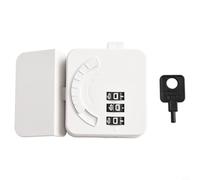 Verrou de réfrigérateur avec code à combinaison à 3 chiffres - Sécurité enfant pour armoire et mini réfrigérateur, serrure de sécurité ABS pour portes plates, sans D (A)