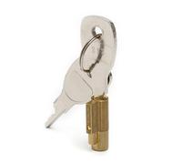Verrou de remorque sécurisé facile à utiliser avec clé - Construction en cuivre durable - Longueur réglable - Compatible avec les caravanes et les camping-cars - Verrou d'attelage en acier pressé -