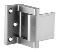 Verrou de renforcement de porte haute sécurité pour portes battantes, résistance à la force de 362,9 kg, protection anti-coup de pied avec vis trempées de 7,6 cm, loquet en aluminium sûr pour les